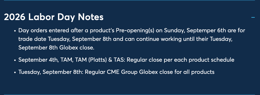 CME Group - Labor Day Holiday Schedule-notes-2026