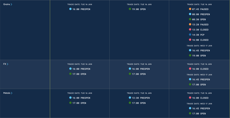 Martin Luther King Day Holiday Trading Schedule -2024