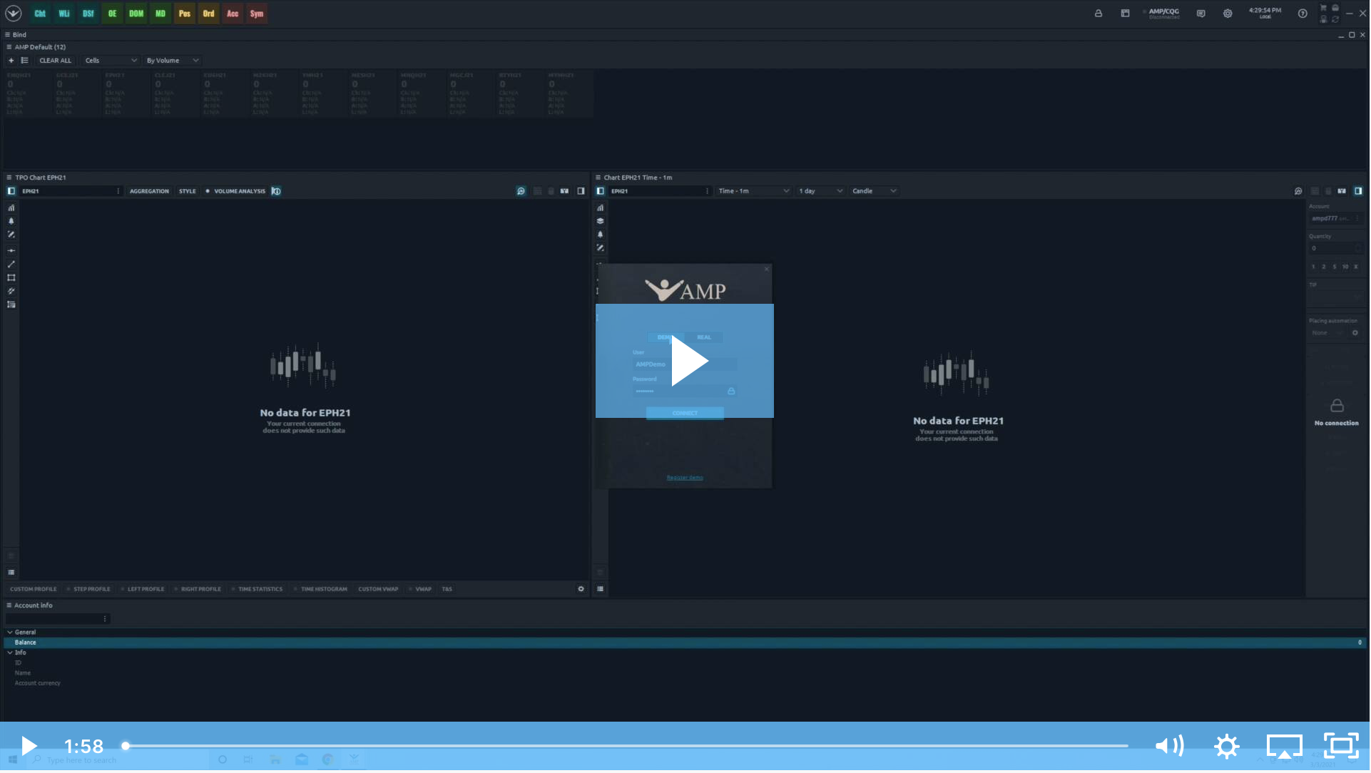 Quantower - How to Connect to CQG Data-feed